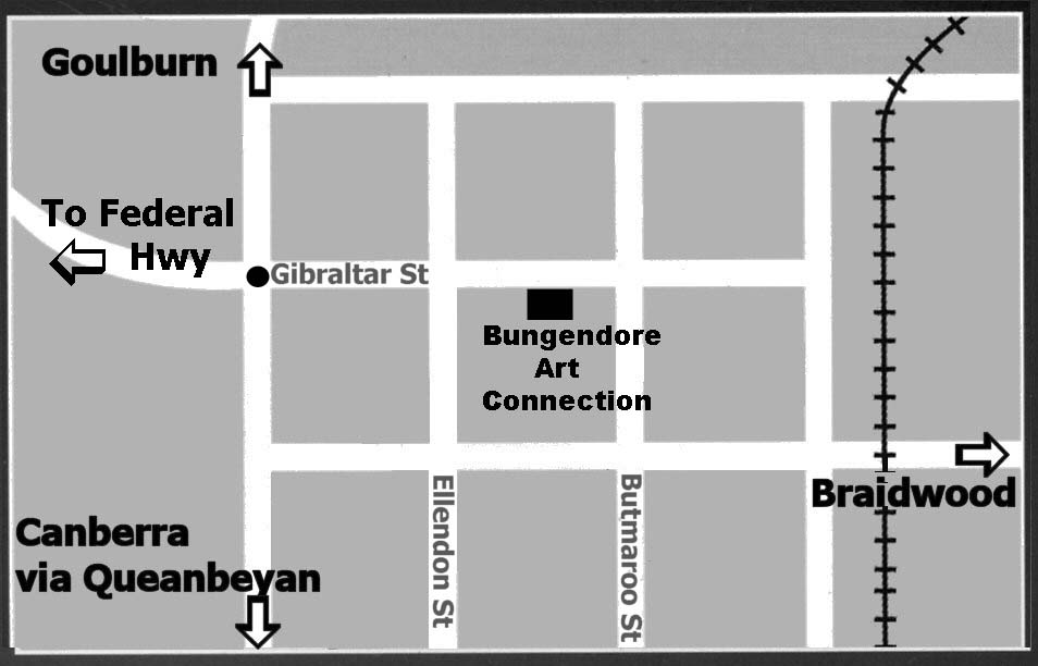 map of Bungendore town