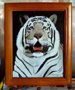white tiger painting